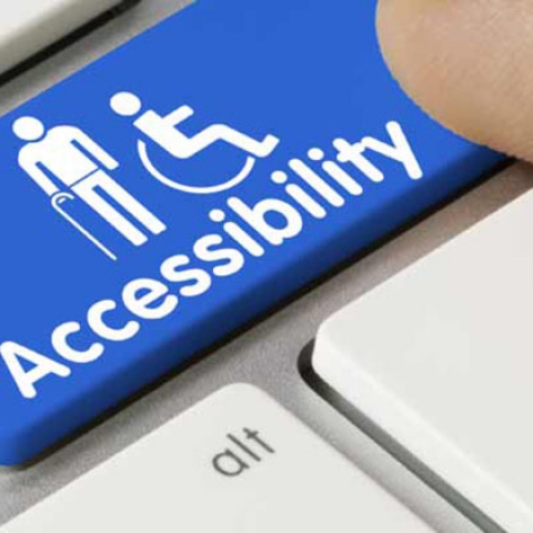 Accessibility key on a computer keyboard